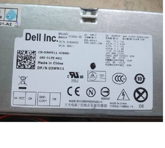 Bộ nguồn máy vi tính Dell OptiPlex 390 990 790 3010 9010 - hàng nhập khẩu