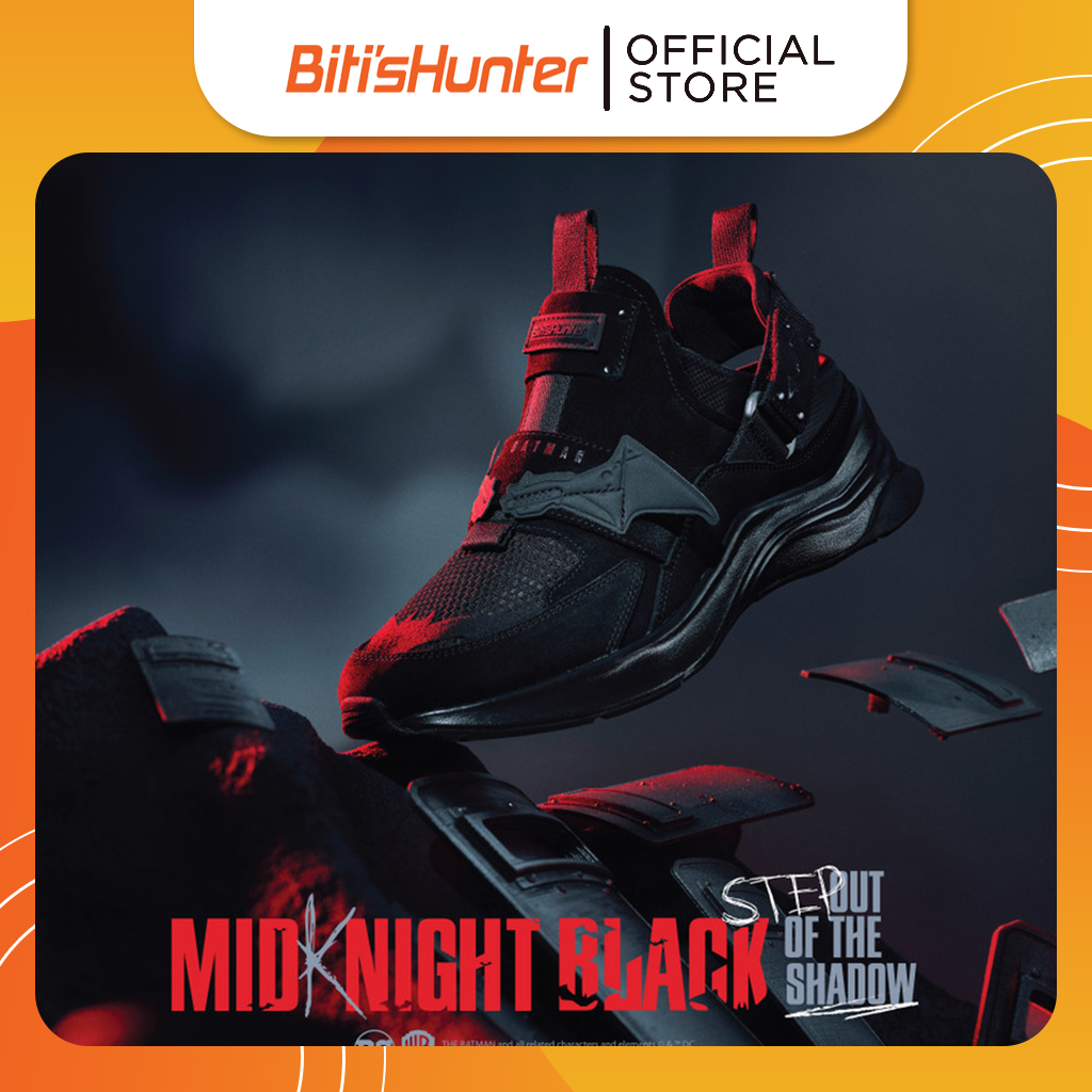 Giày Thể Thao Nữ Biti's Hunter x THE BATMAN - MID-KNIGHT BLACK COLLECTION - Shadow edition DSWH09099DEN (Đen)