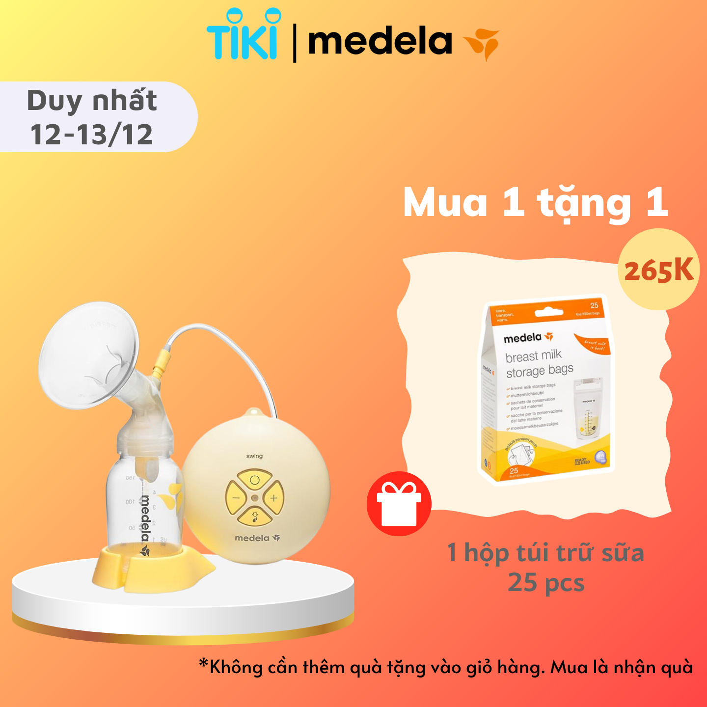 Máy hút sữa điện đơn Medela Swing