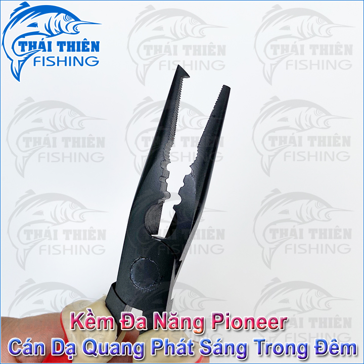 Kềm Cá Đa Năng Pioneer 6inch Cán Dạ Quang Chuyên Dùng Kẹp, Gắp Gỡ Cá, Tháo Móc Lưỡi Mồi Giả