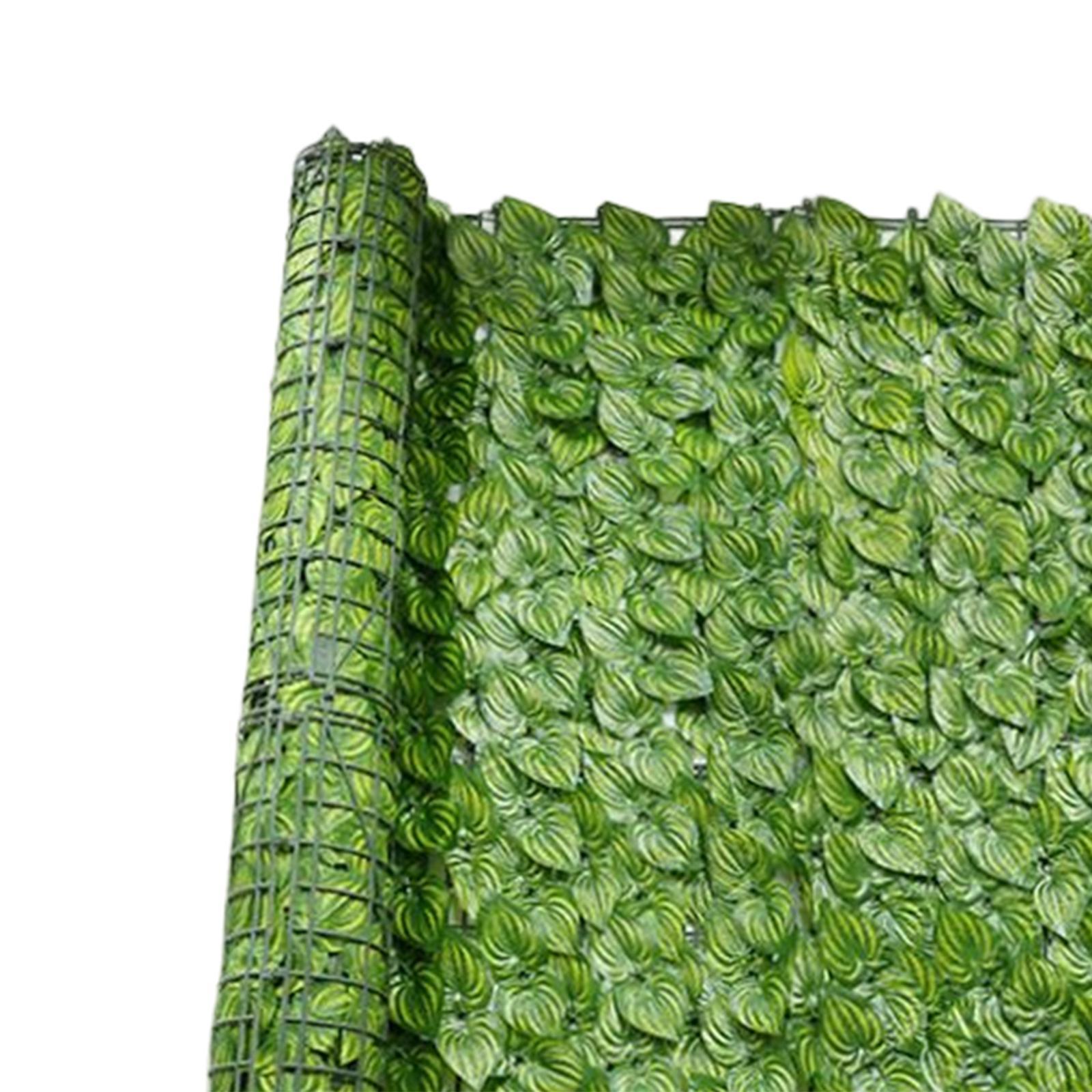 Artificial Faux Leaf Privacy Fence Wall Screen Sun protected for Yard Decor