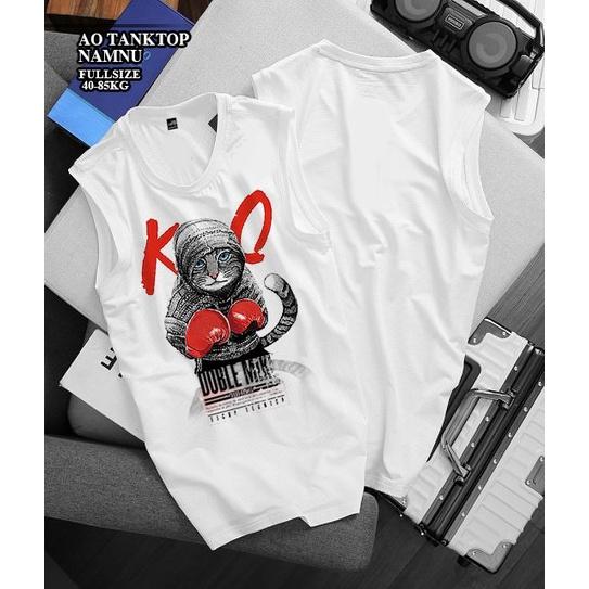 Áo tank top TTN04, đủ 7 size từ S đến 4XL, áo ba lỗ cotton đẹp, form slimfit- Thời Trang Waoo