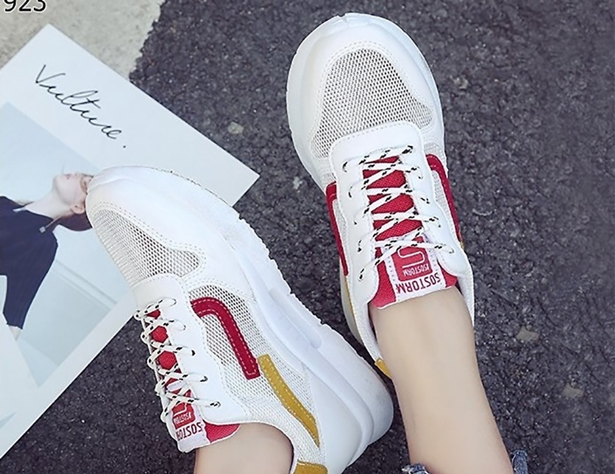 Giày Sneaker Nữ Siêu Nhẹ SNKnu02 - Đen