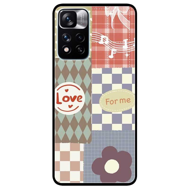 Ốp lưng dành cho Xiaomi Redmi Note 11 Pro mẫu Ô Vuông Love