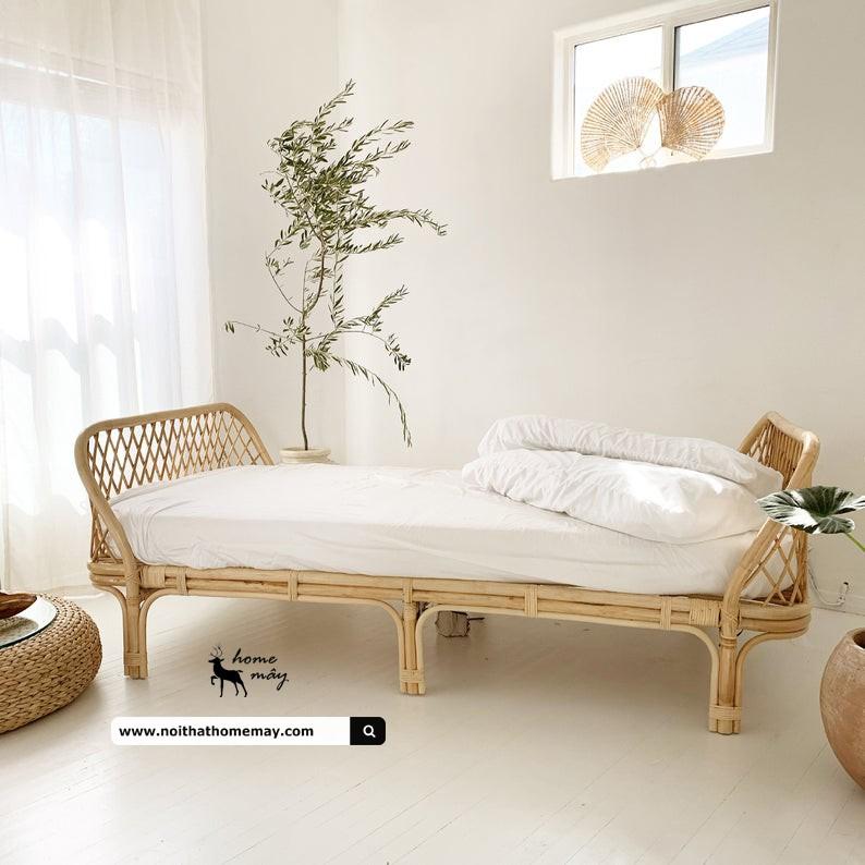 Ghế Sofa mây dài trang trí phòng khách CAO CẤP HOME MÂY khách sạn, nhà hàng, homestay, khu nghỉ dưỡng