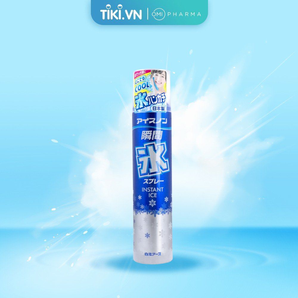 Xịt Băng Tuyết Làm Lạnh Khăn Tay Tức Thì Ice Non Hakugen Earth Nhật Bản