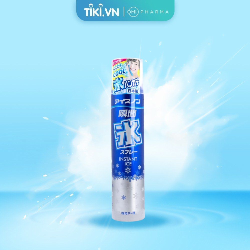 Xịt Băng Tuyết Làm Lạnh Khăn Tay Tức Thì Ice Non Hakugen Earth Nhật Bản (230ml)