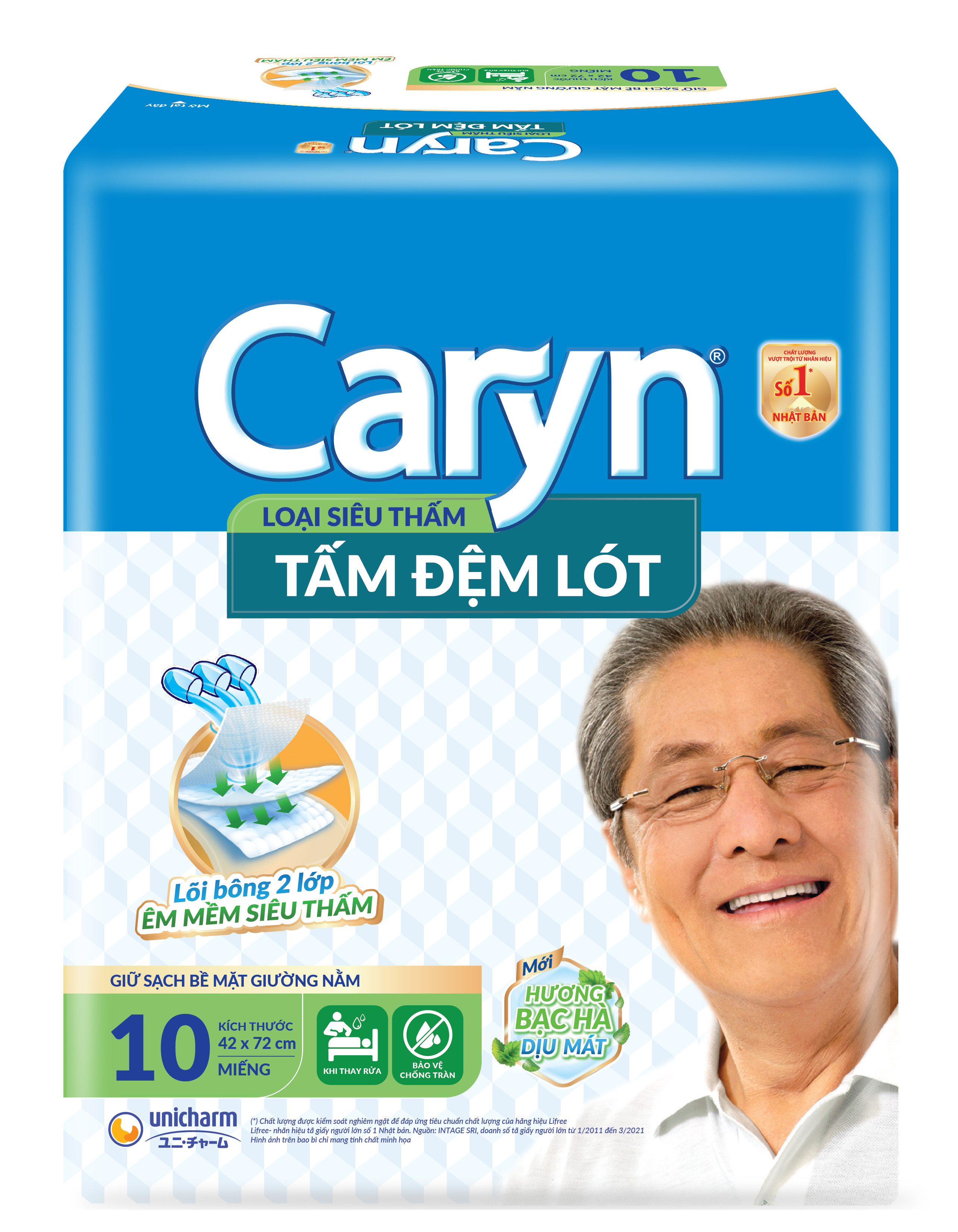 Tấm Đệm Lót Siêu Thấm Caryn (10 Miếng)