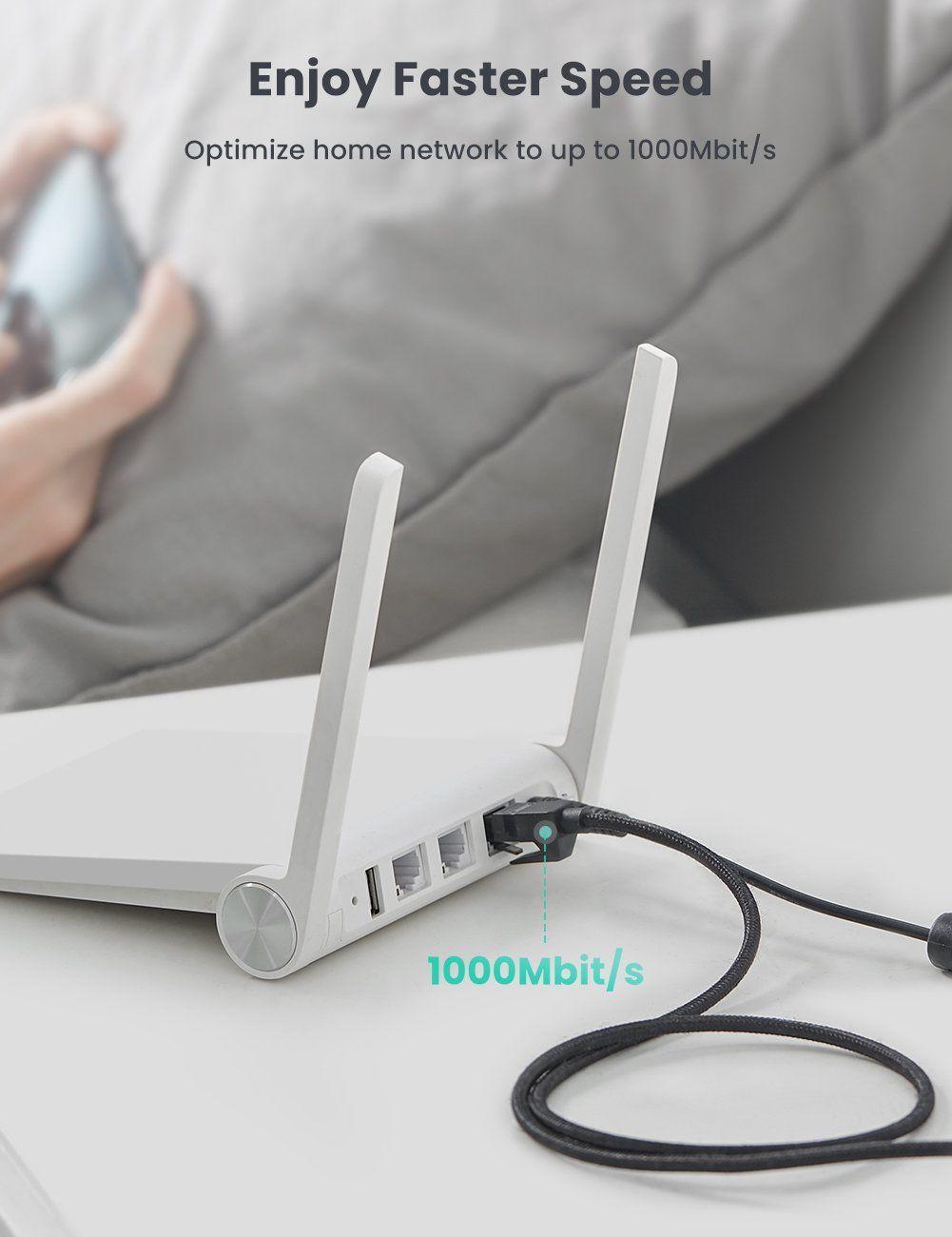 Ugreen UG70682NW135TK 5M Cat6E FTP cáp nối mạng truyền dữ liệu giữa các máy tính - HÀNG CHÍNH HÃNG