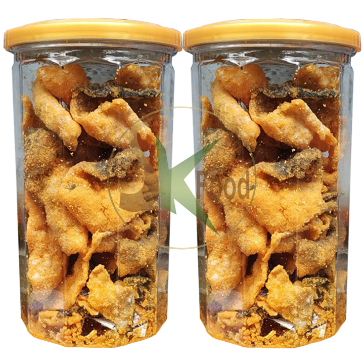 [COMBO 2 HŨ] DA CÁ LẮC TRỨNG MUỐI GIÒN NGON - MỖI HŨ 200G HIỆU SK FOOD