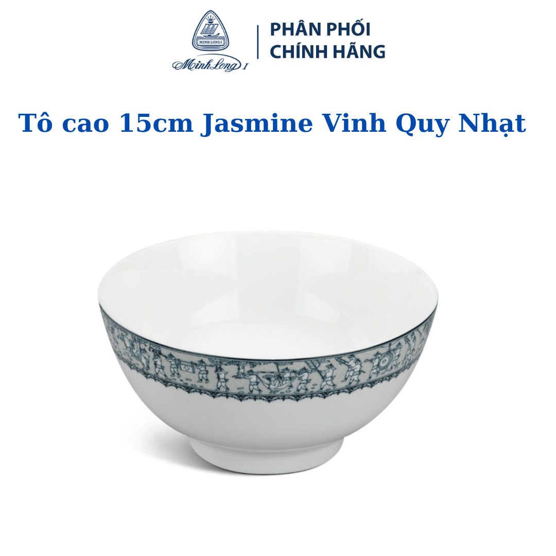 Tô cao 15 cm - Jasmine - Vinh Quy Nhạt - Gốm sứ cao cấp Minh Long