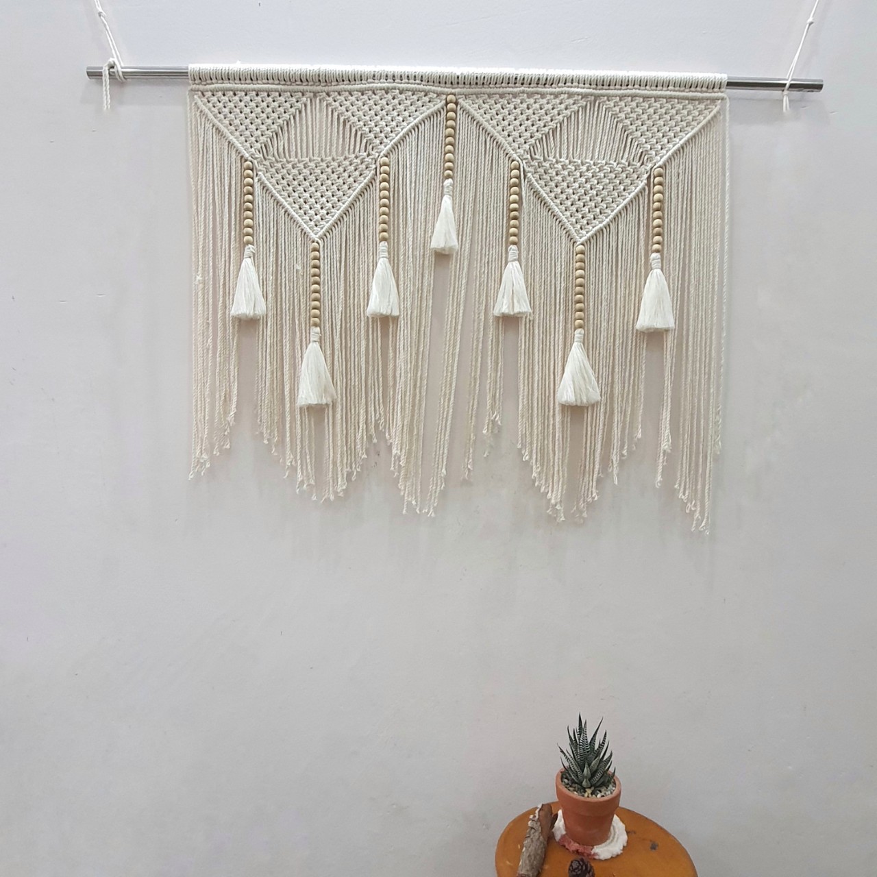 Rèm cửa đi, Rèm cửa phòng ngủ, Màn cửa sổ macrame phong cách decor vintage