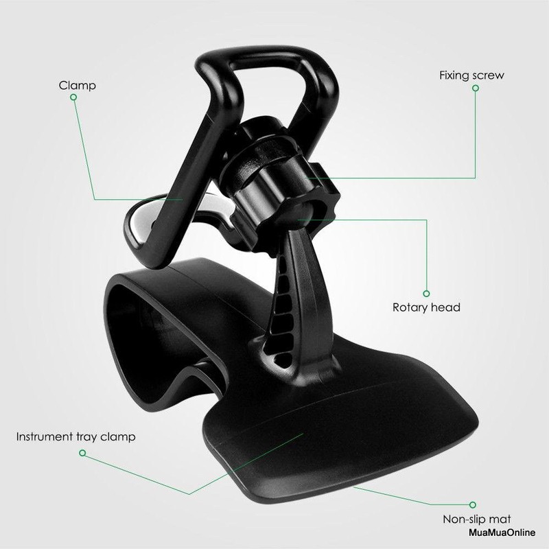 Kẹp Điện Thoại Trên Ô Tô Xoay 360 Độ Cao Cấp