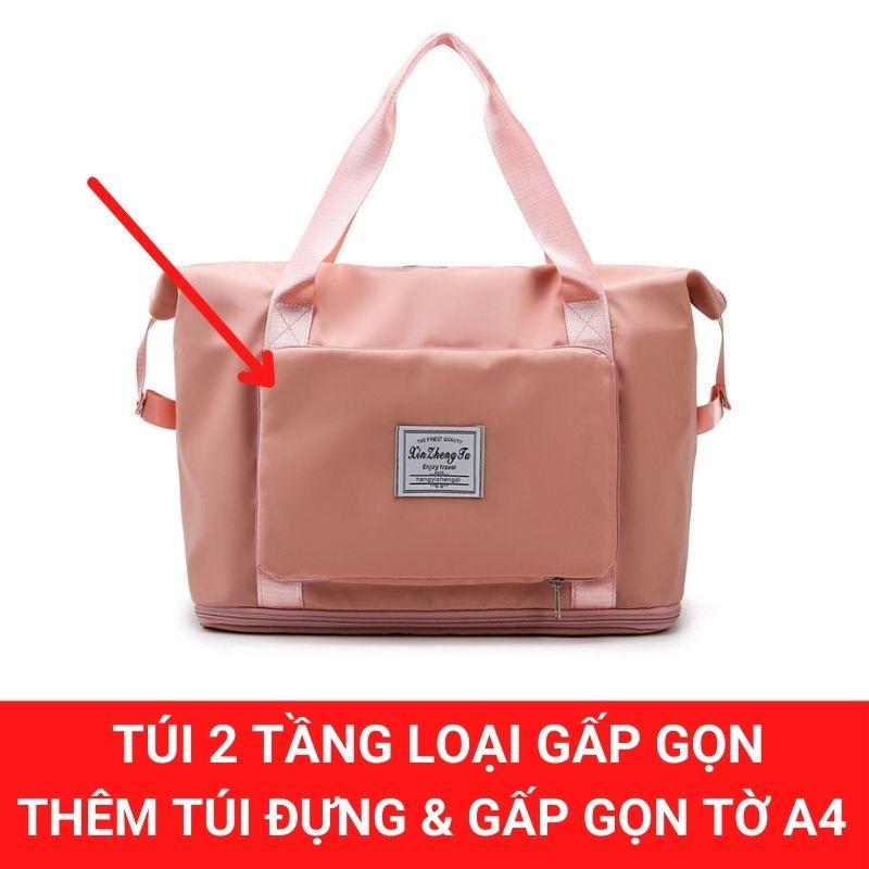 Túi du lịch nữ đa năng 2 tầng, túi xách du lịch cỡ lớn nam đựng quần áo mỹ phẩm gấp gọn