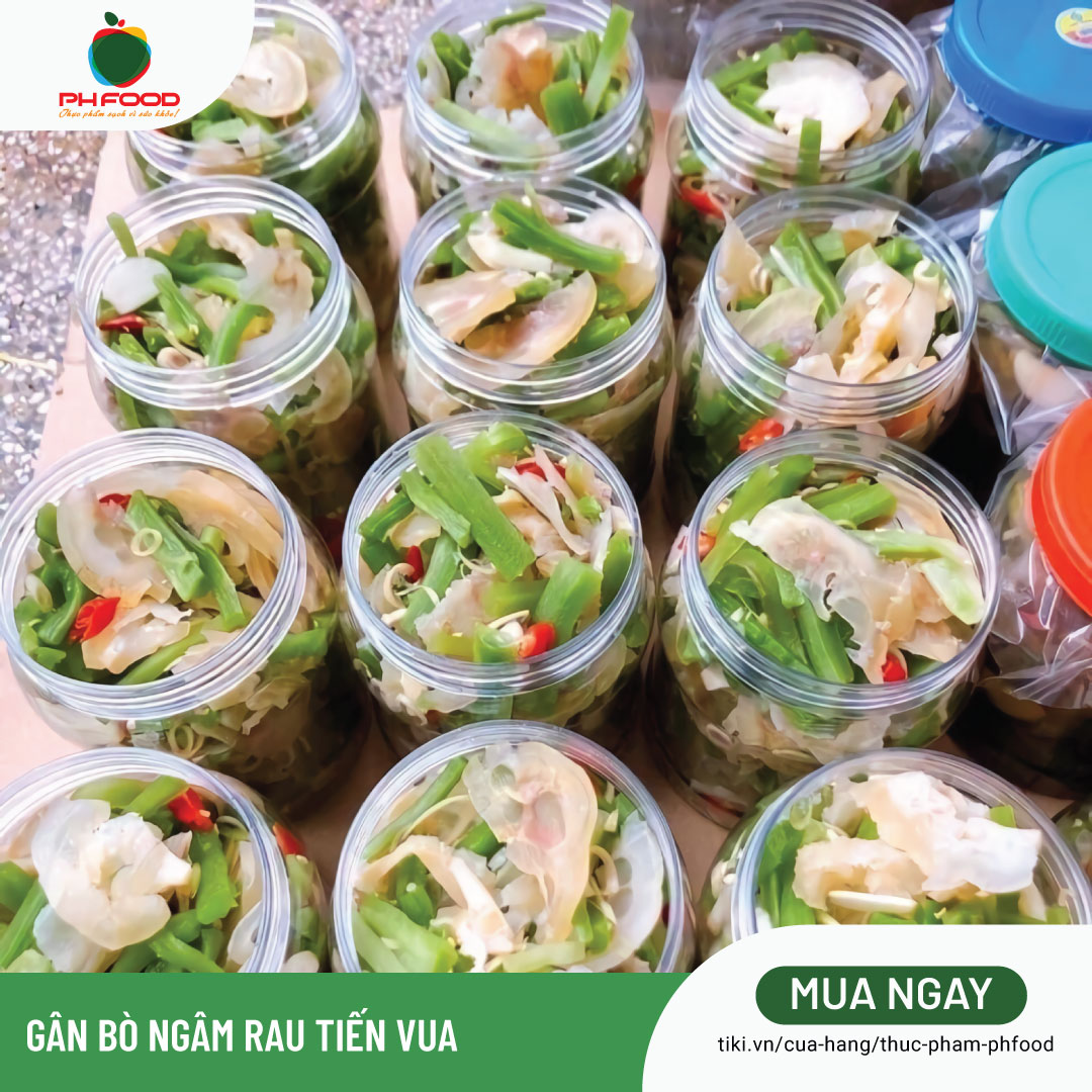 - Gân Bò Ngâm Rau Tiến Vua Ăn Liền - 1 Hộp