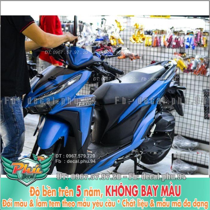 Tem rời Vario Xanh đen nhám