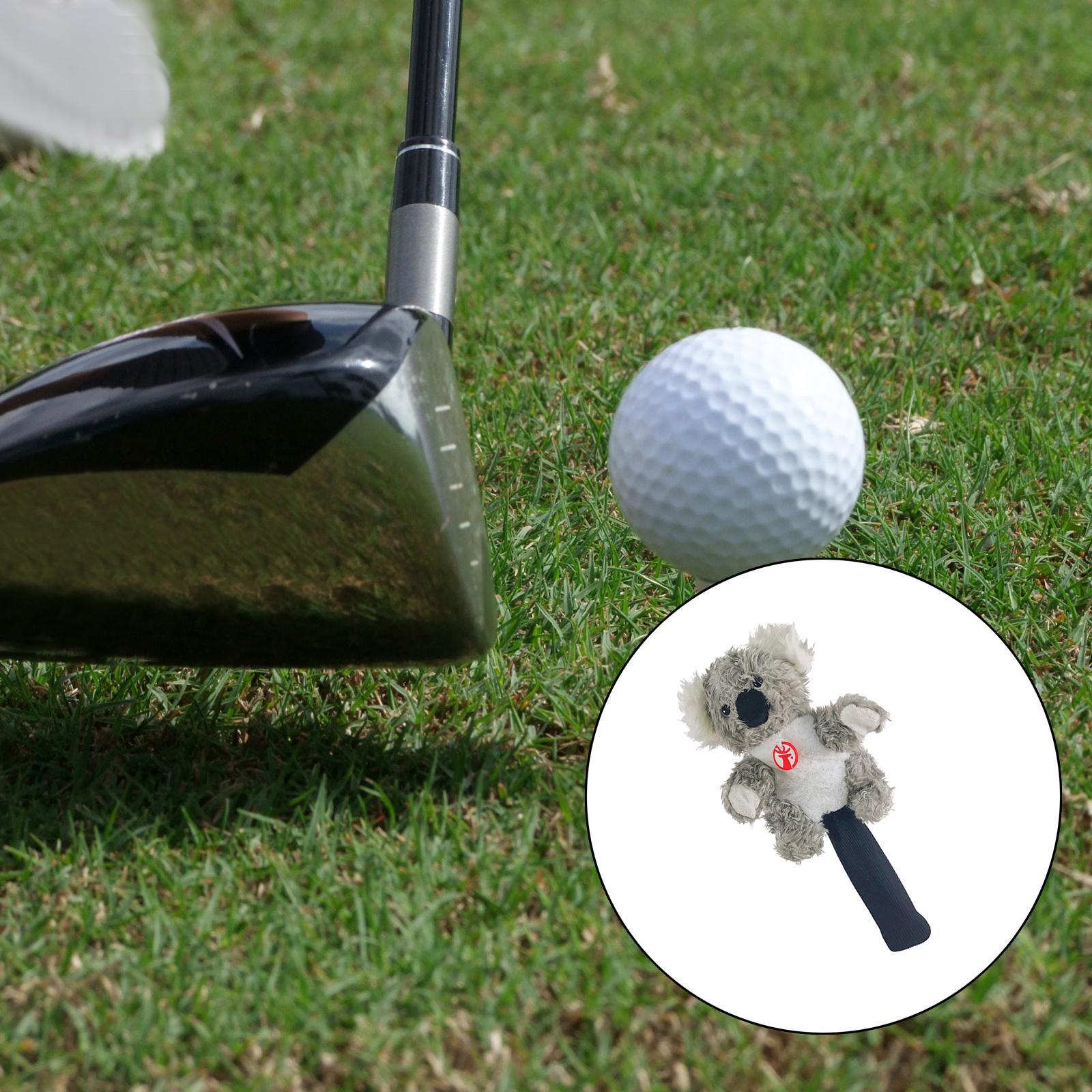 2 Pieces Golf Club Headcover Wood Driver Head Cover Protector Sleeves