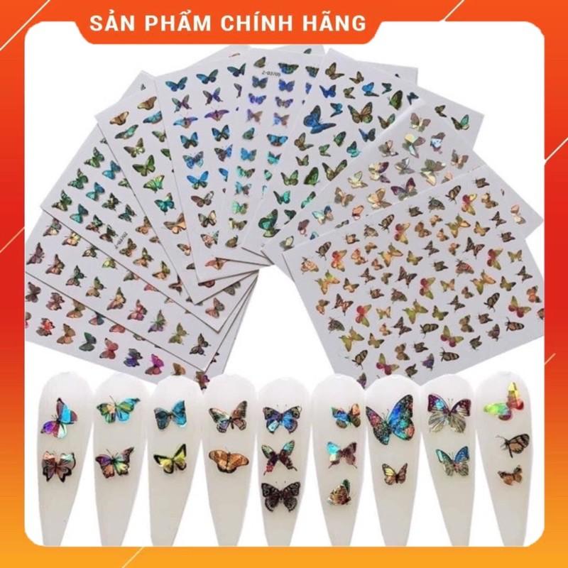 STICKER BƯỚM LAZZER DÁN MÓNG SIÊU XINH