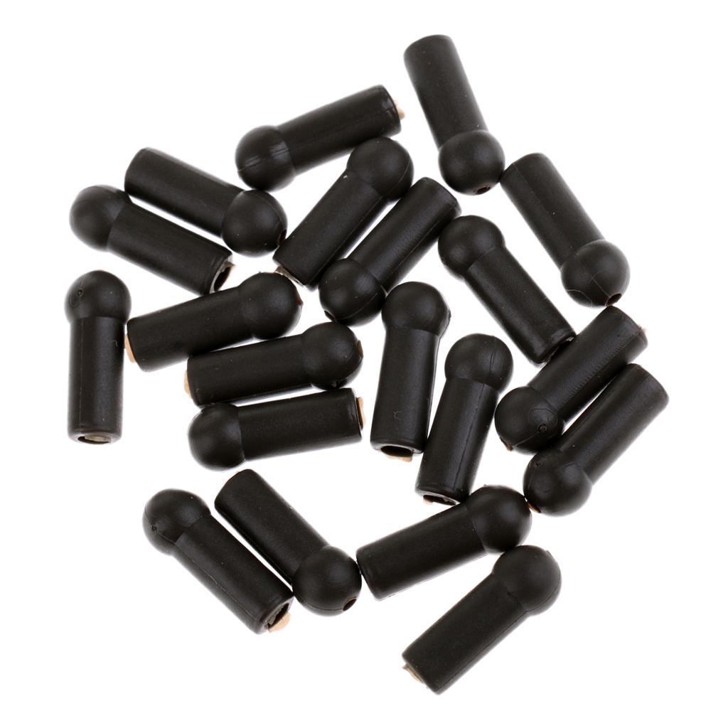 20Pcs Carp Fishing Lead Buffer Shock Beads Coarse Fishing Rubber Rig Beads