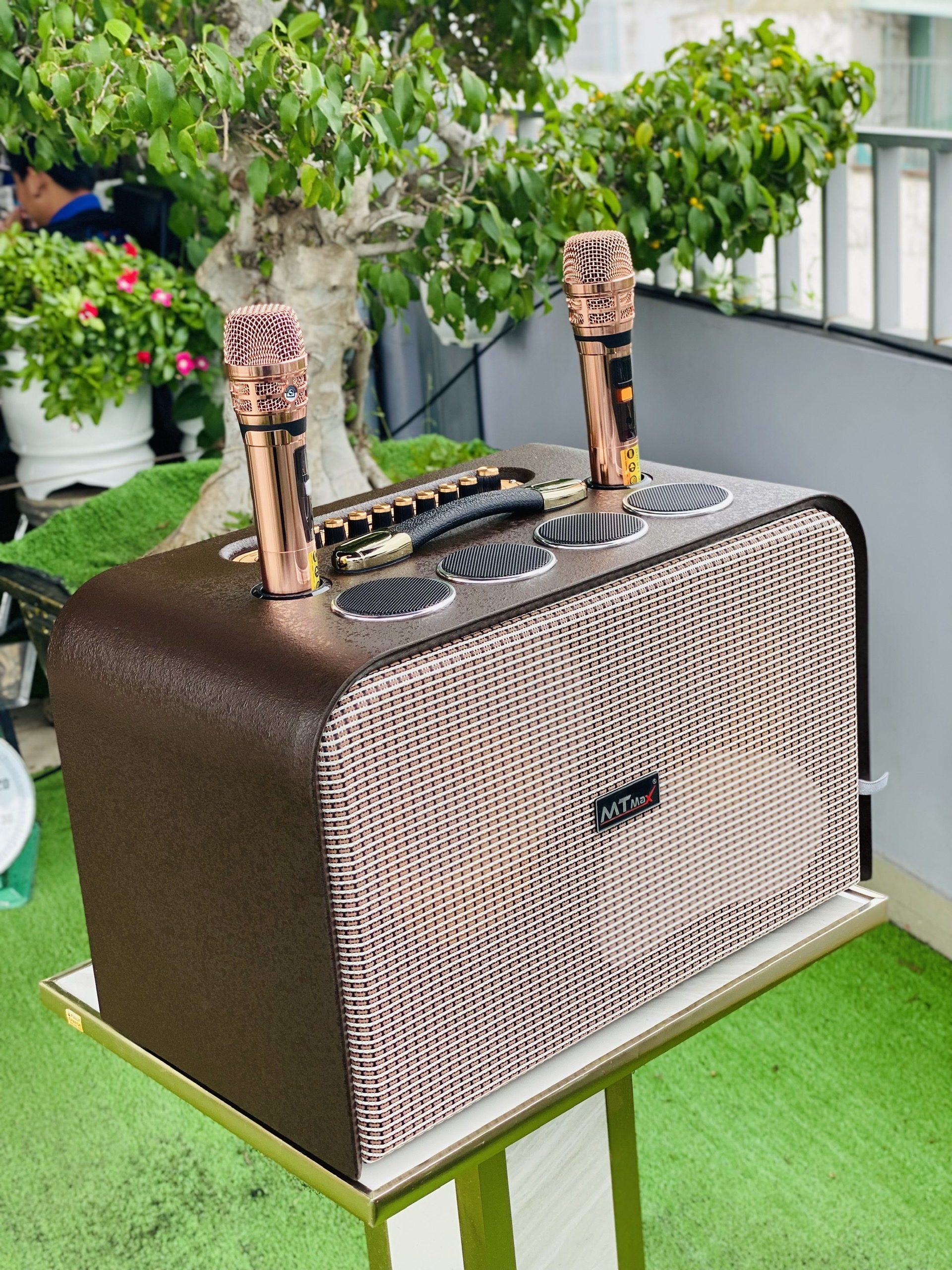 Loa L1 Pro Karaoke Nghe  Nhạc Di Động Cao Cấp 8 Đường Tiếng Loa Bass Đôi 25cm  Micro Hợp Kim  Hát Cực Hay Hàng Nhập Khẩu