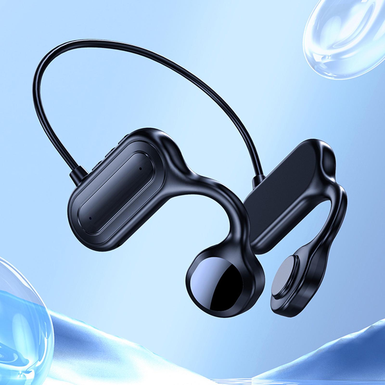 Bone Conduction Headphones, HiFi Headsets Drivers 12H Music Easy Button Work