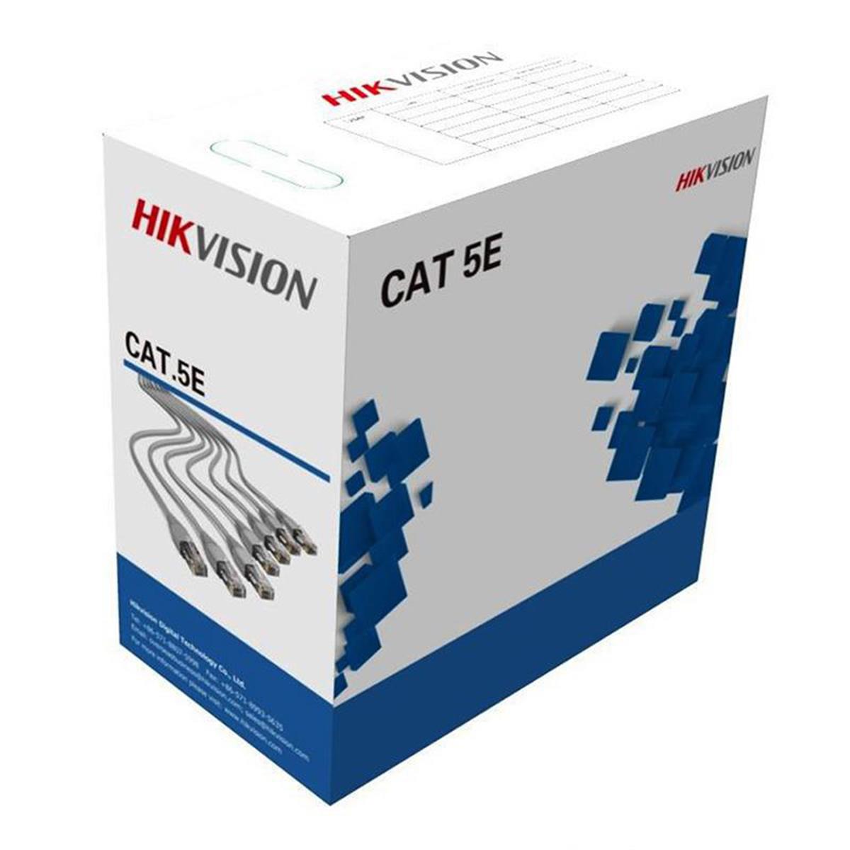 Dây Cáp mạng CAT5E BC HIKVISION DS-1LN5E-E/E (cáp mạng Cat 5E UTP) đồng 99.97% cuộn 305m - Hàng chính hãng