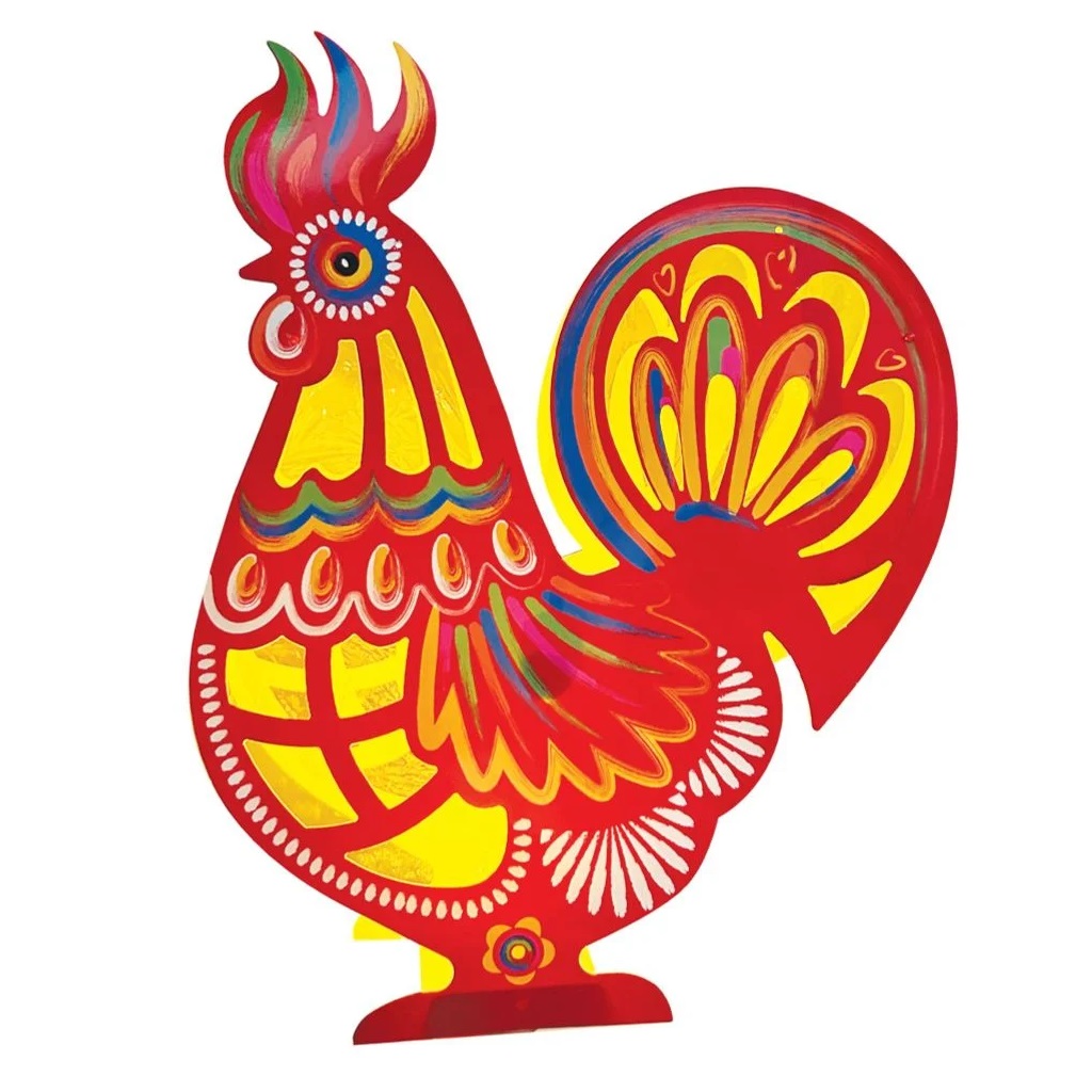 Lồng đèn Trung Thu - Lồng đèn trang trí &quot;Ký ức tuổi thơ&quot; hình Gà (size mini)