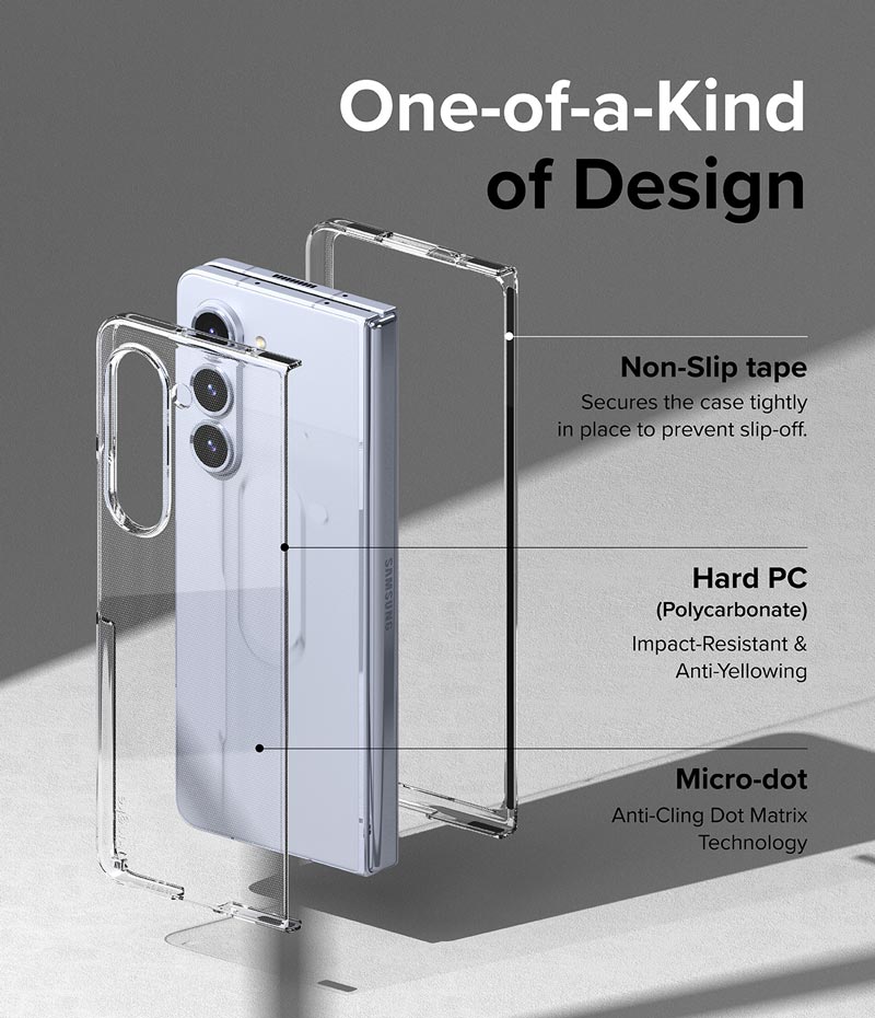 Ốp lưng Trong Suốt Dành cho Samsung Galaxy Z Fold 5 RINGKE Slim_ Hàng Chính Hãng