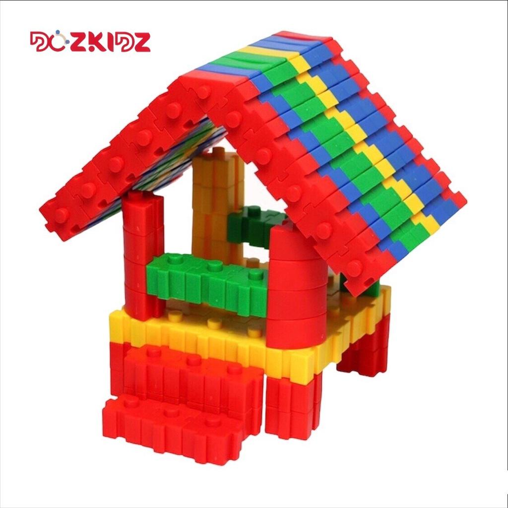 Đồ Chơi Trẻ Em Túi 70 CHI TIẾT Xếp Hình Nhựa Nguyên Sinh An Toàn Nhiều Màu Sắc - Dozkidz
