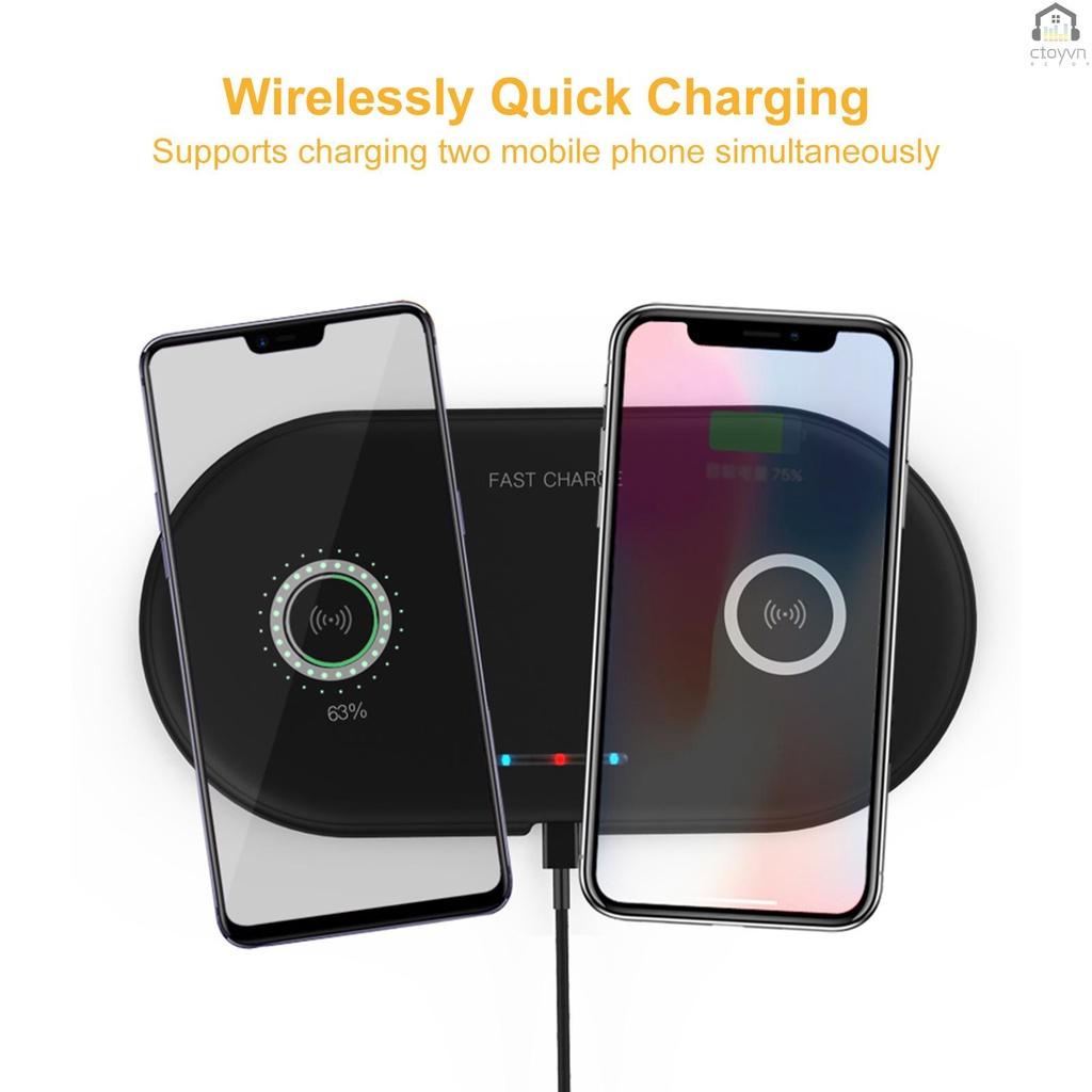 Đế sạc nhanh không dây 5/7.5/10W cho điện thoại
