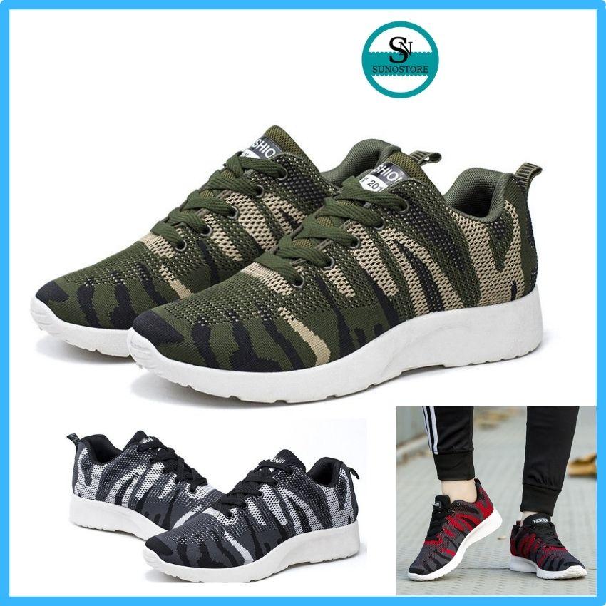 Giày Thể Thao Nam Sneaker Thoáng Khí Năng Động Trẻ Trung Cổ Vừa Nhiều Màu GNA03 SUNO STORE