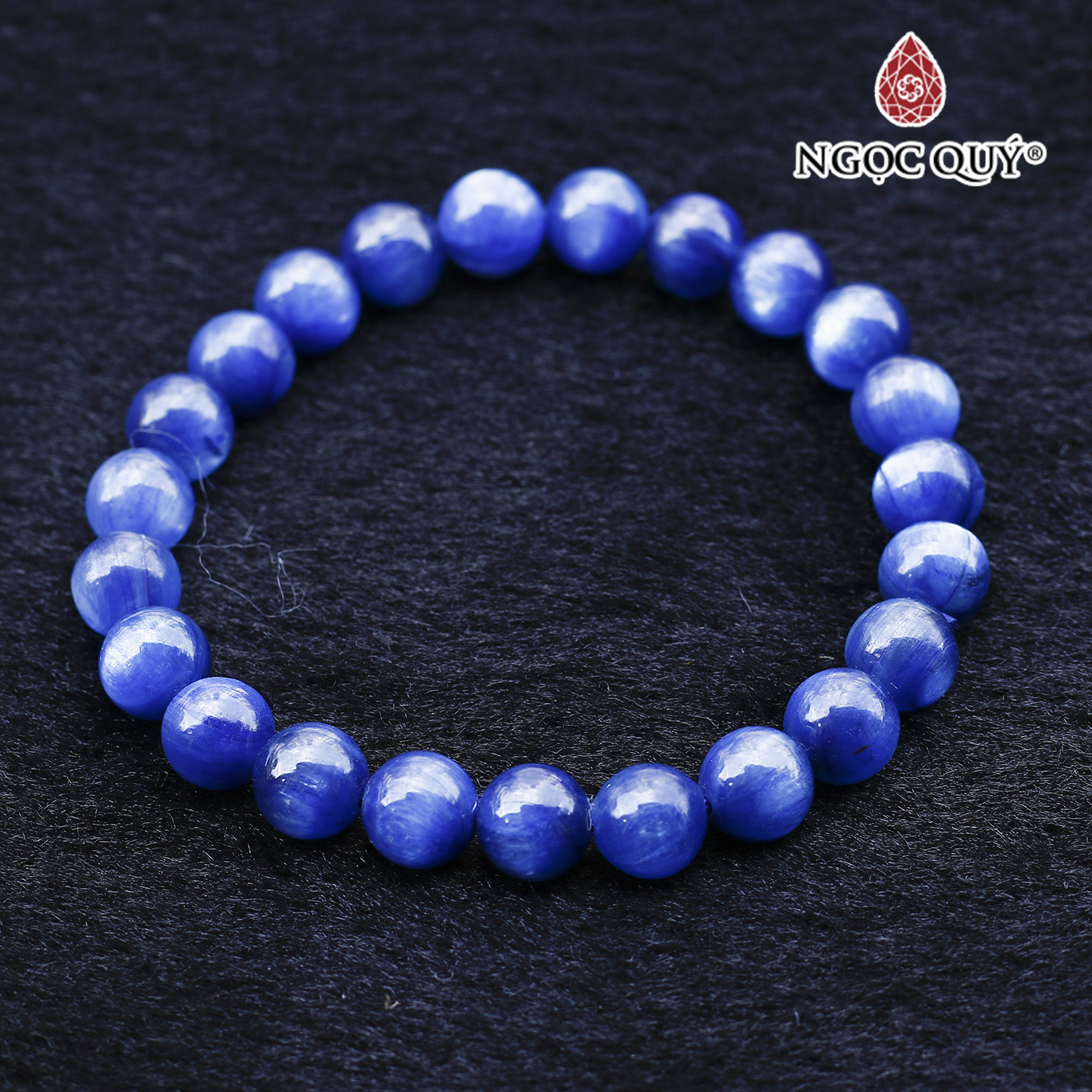 Vòng tay đá kyanite xanh dương mệnh thủy, mộc - Ngọc Quý Gemstones