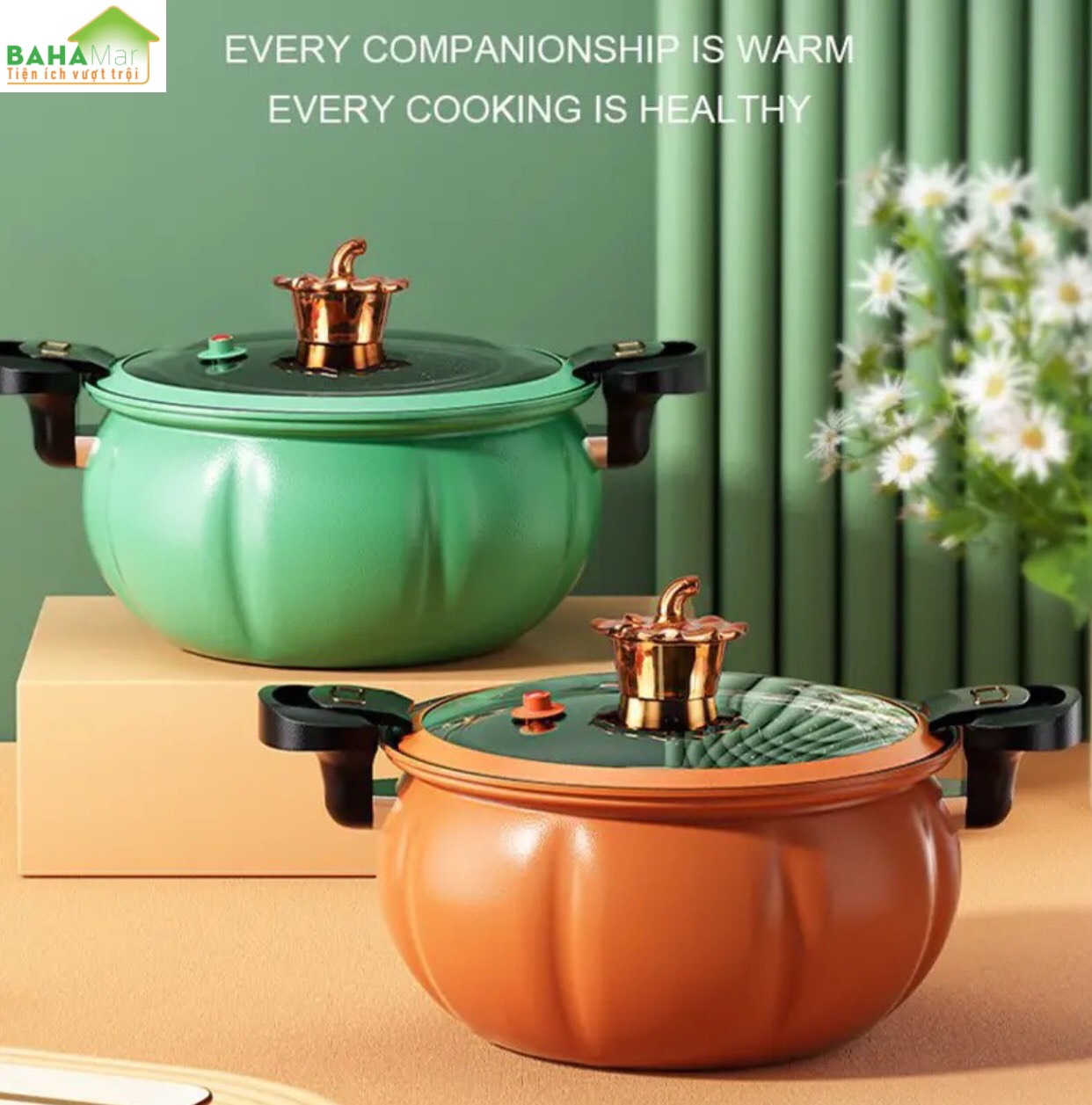 NỒI ÁP SUẤT CHỐNG DÍNH ĐA NĂNG BÍ NGÔ DUNG TÍCH 8L CÓ VỈ HẤP TIỆN DỤNG "BAHAMAR" giữ nguyên chất dinh dưỡng và làm cho chế độ ăn uống của bạn lành mạnh hơn