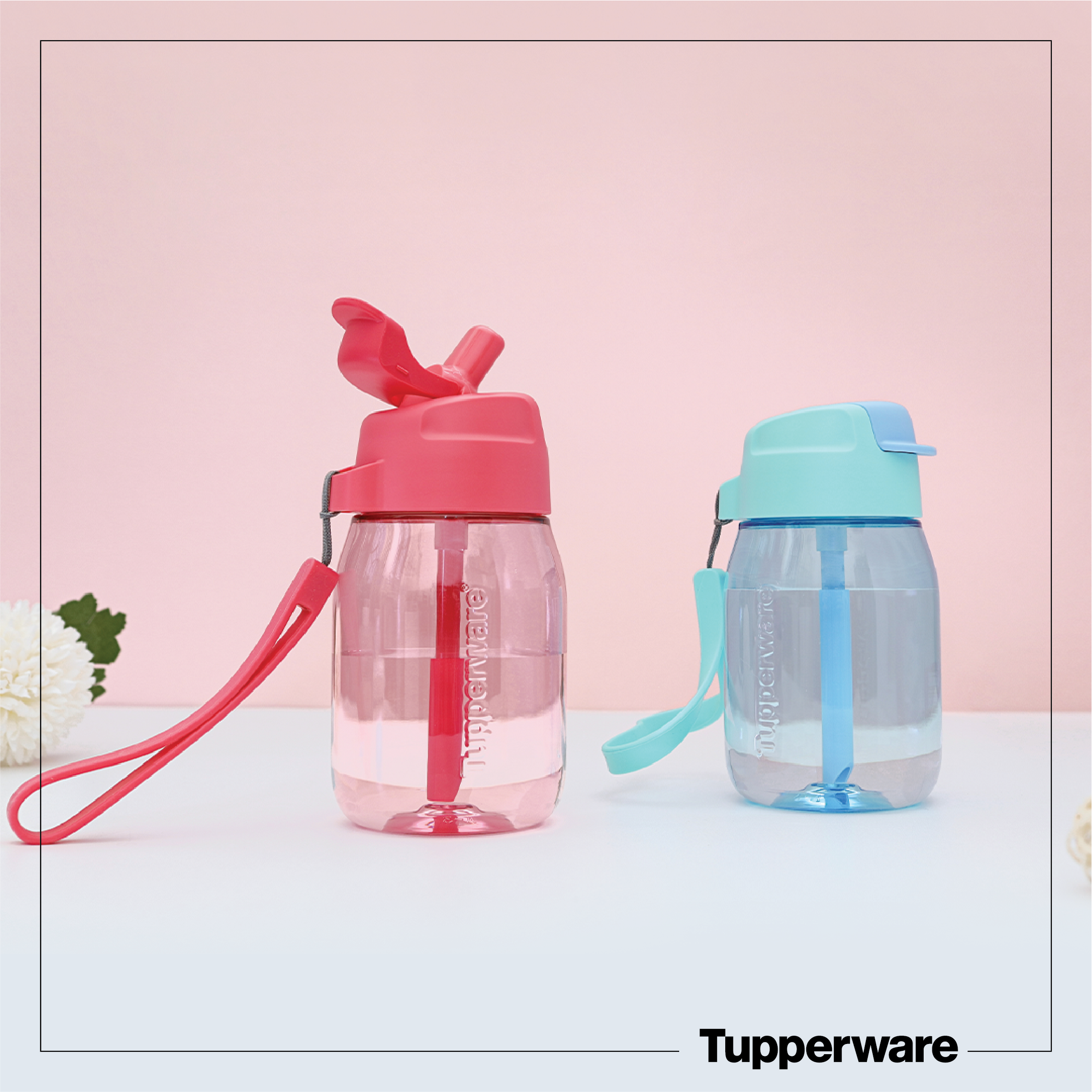 Bình nước Mini Lohas 350ml with straw - Tupperware chính hãng
