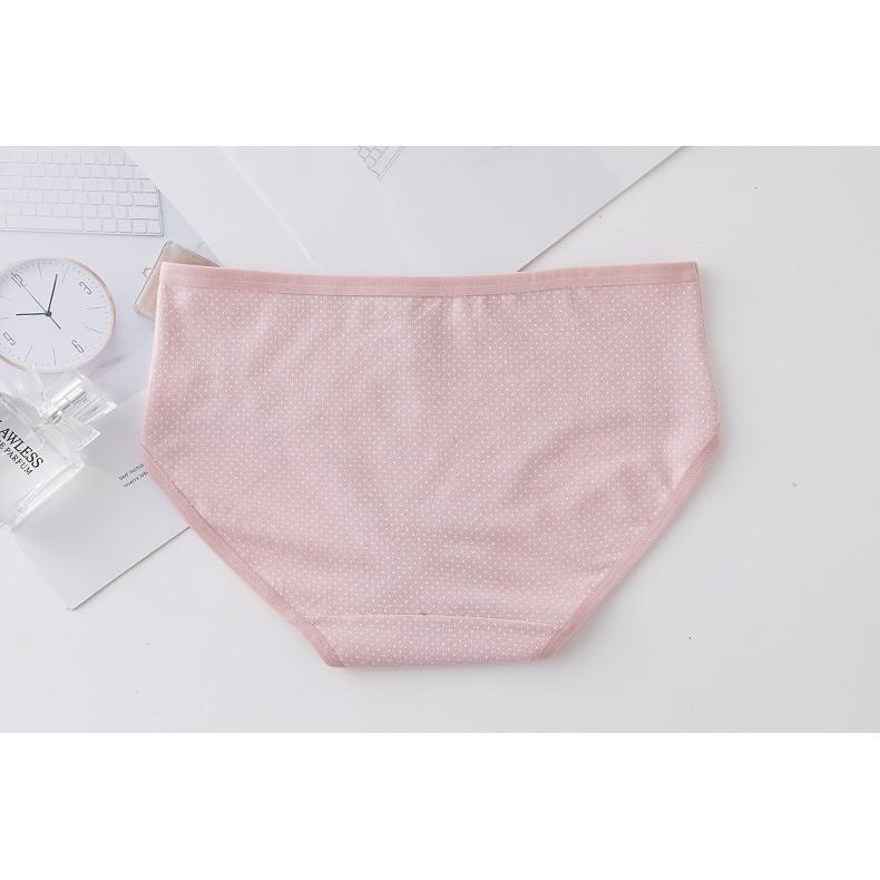 Quần Lót Cotton Kháng khuẩn Thời Trang Xuất Nhật Ngang Eo  Hàng Loại Đẹp.