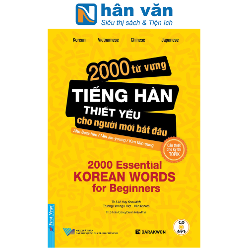 2000 Từ Vựng Tiếng Hàn Thiết Yếu Cho Người Mới Bắt Đầu