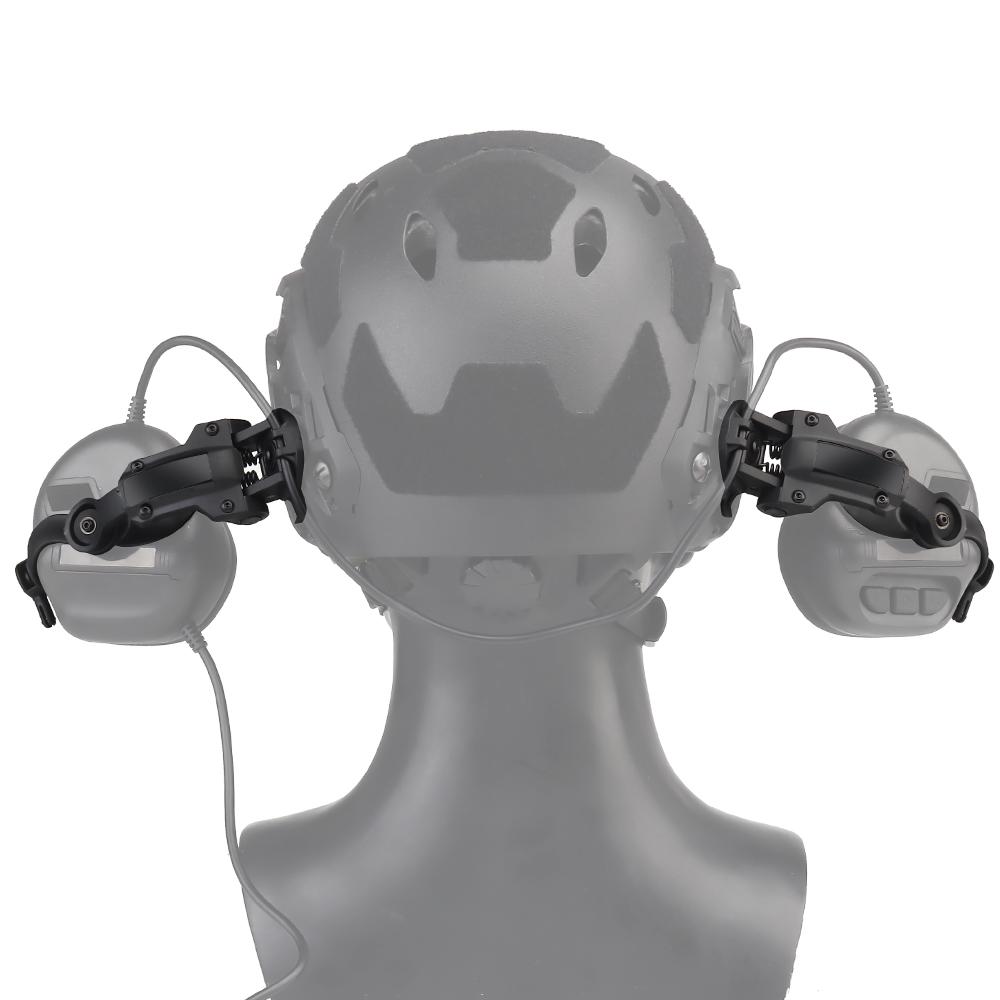 Professional Helmets Headset Installation Bracket Kit Multi-angle Rotation Helmets Headphone Rail Adapter Set
