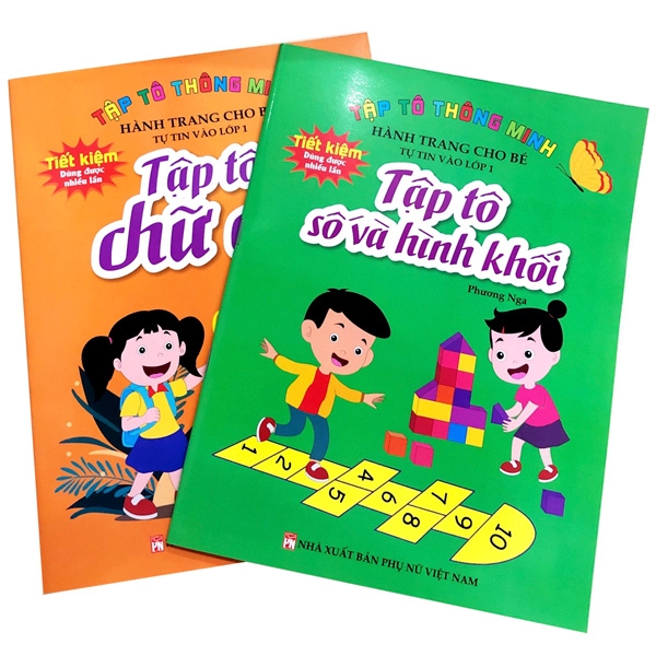 Hành Trang Cho Bé Tự Tin Vào Lớp 1 - Tập Tô Thông Minh (Bộ 2 Tập)