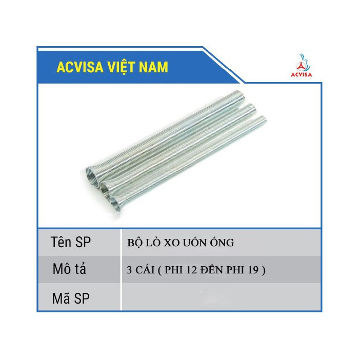 Lò Xo Uốn Ống Đồng Phi 19, 16,12