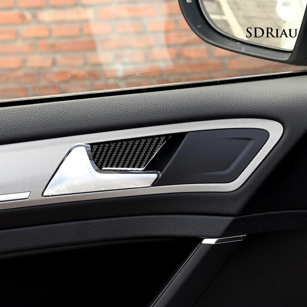 Set 4 Miếng Dán Sợi Carbon Trang Trí Tay Nắm Cửa Xe Hơi Vw Golf 7