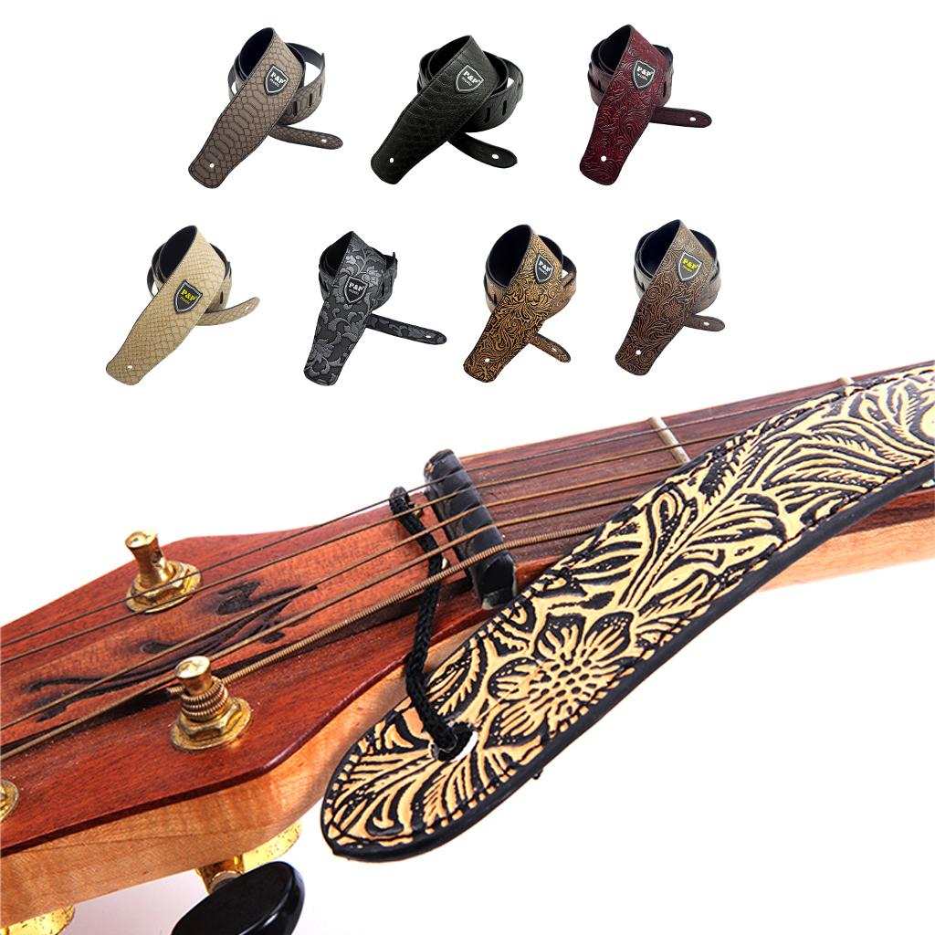Durable PU Leather Strap Belt for Guitar Bass Musical Instrument Accessory