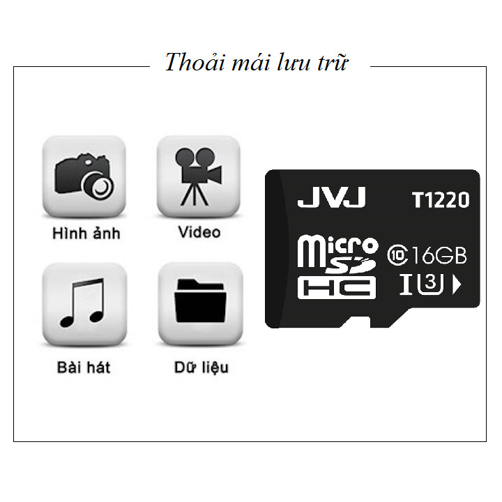 Thẻ nhớ microSDHC 16G C10 - Thẻ nhớ tốc độ cao