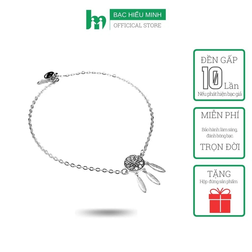 Lắc Chân Nữ Bạc Hiểu Minh LC080 Dreamcatcher