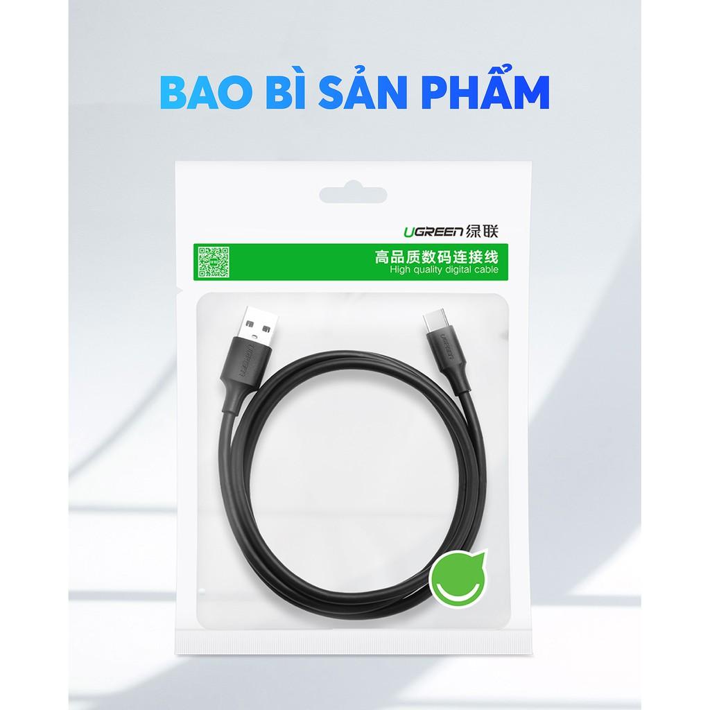 Dây cáp sạc và truyền dữ liệu tốc độ nhanh USB 3.0 sang USB type C, dòng 3A, dài 0.5-2m UGREEN U0S184  - Hàng chính hãng