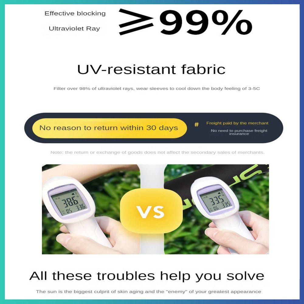 2 Chiếc Băng Lụa Chống Nắng Tay Nhanh Khô Thoáng Khí Cho Cánh Tay Tay Hút Ẩm Thoáng Mát Vòng Bít Dành Cho Thể Thao Ngoài Trời Color: All Size Gray