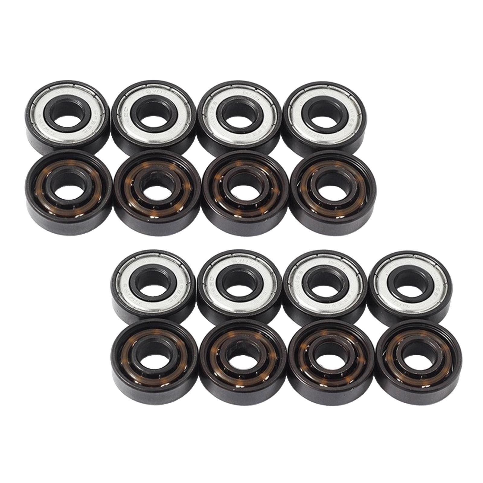 16x 608 Bearings for Skateboard Roller Skates ABEC 7-Ball Bearing Parts