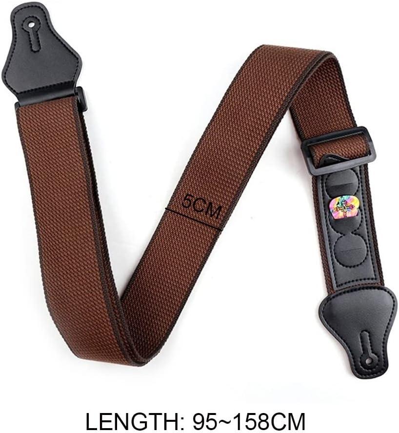 Dây đeo đàn guitar cotton có thể điều chỉnh Đàn guitar điện Acoustic Electric