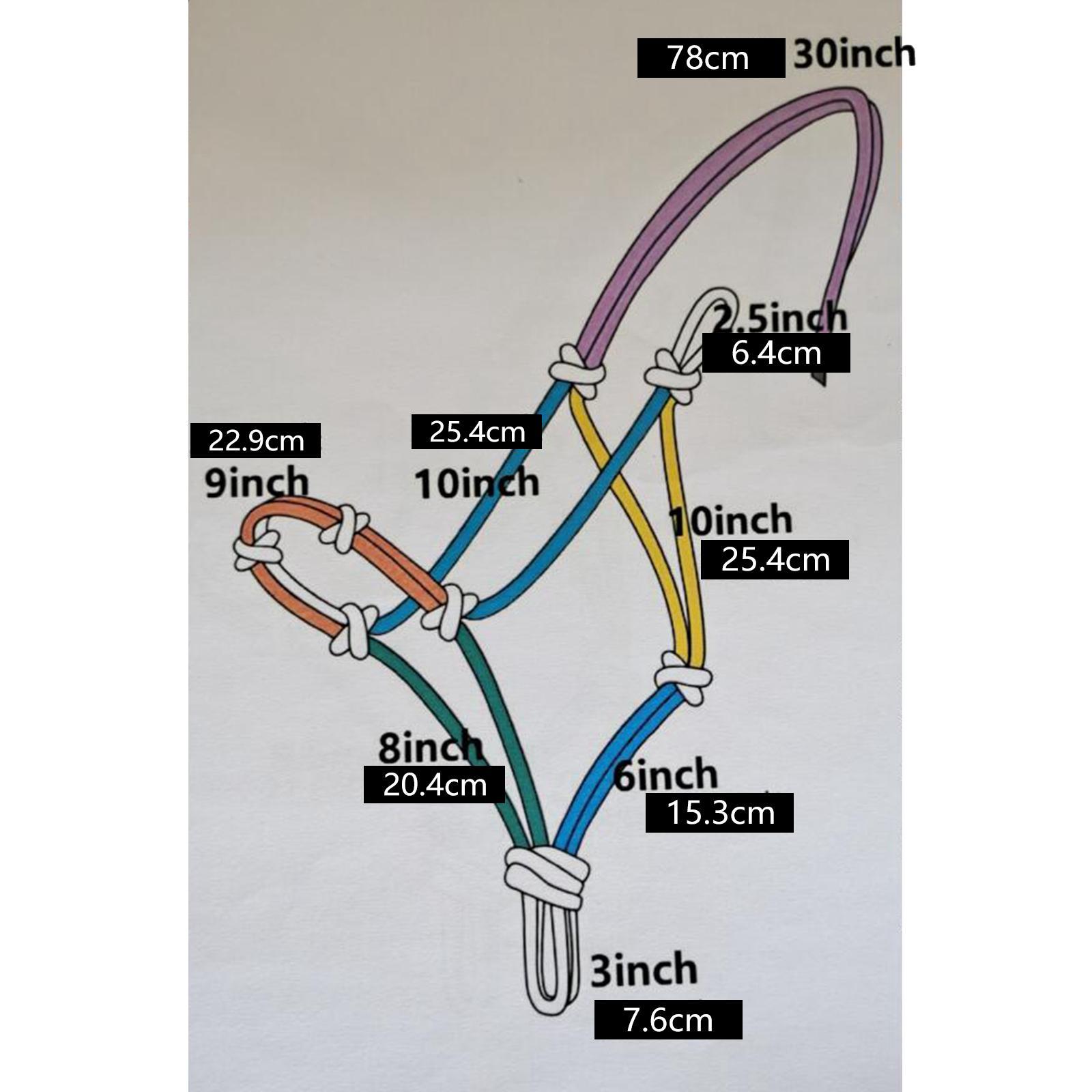 Horse Rope Training Halter Farm Durable Adjustable Horse Halters