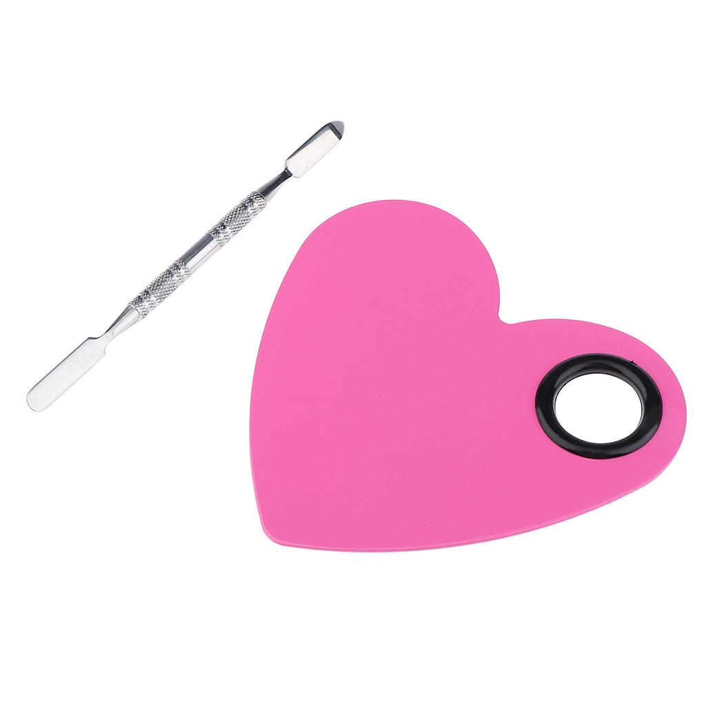 Stainless Steel Makeup Mixing Eyeshadow Paint Blending Palette Spatula