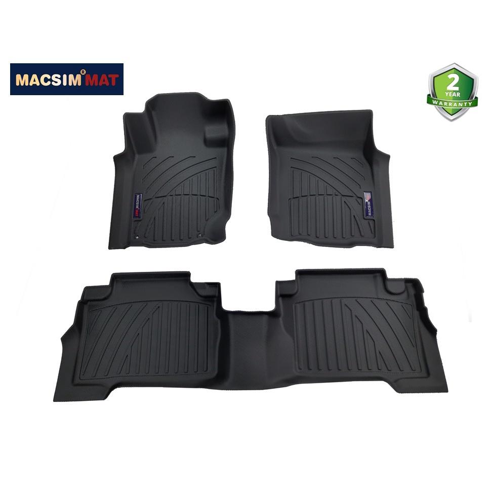 Thảm lót sàn xe ô tô Mitsubishi Pajero Sport 2019 - nay Nhãn hiệu Macsim chất liệu nhựa TPV cao cấp dành cho xe bản 1 cầu